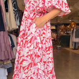 Holis Maxi Dress- Persimmon