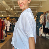 Areli Scalloped Collar Top