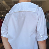 Areli Scalloped Collar Top