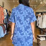 Denim Collar Swing Dress