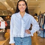 Georgina Lace Top- White
