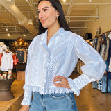 Georgina Lace Top- White
