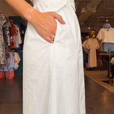Claire Eyelet Short Sleeve Midi Dress