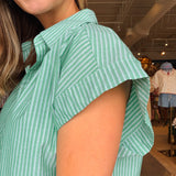 Lucy Stripe Button Down Top