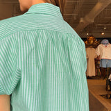 Lucy Stripe Button Down Top