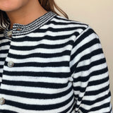 Neela Stripe Scarf Sweater