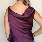 Elowen Crushed Satin Twist Tank