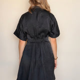 Darleen Satin Button Down Dress