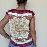 Lina Scarf Printed Top