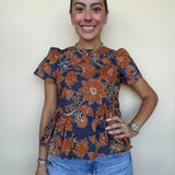 Camila Floral Peplum Blouse