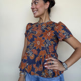 Camila Floral Peplum Blouse