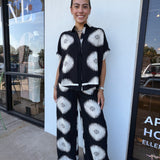 Lunar Bloom Printed Pants