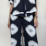 Lunar Bloom Printed Pants