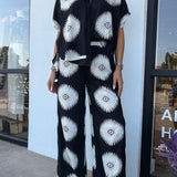 Lunar Bloom Printed Pants