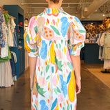 Butterfly Breeze Puff Sleeve Dress