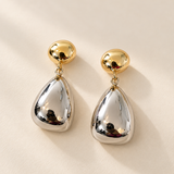 Bella Two Tone Drop Earrings