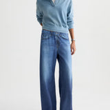 Adria Off-Duty Denim Sweatpant