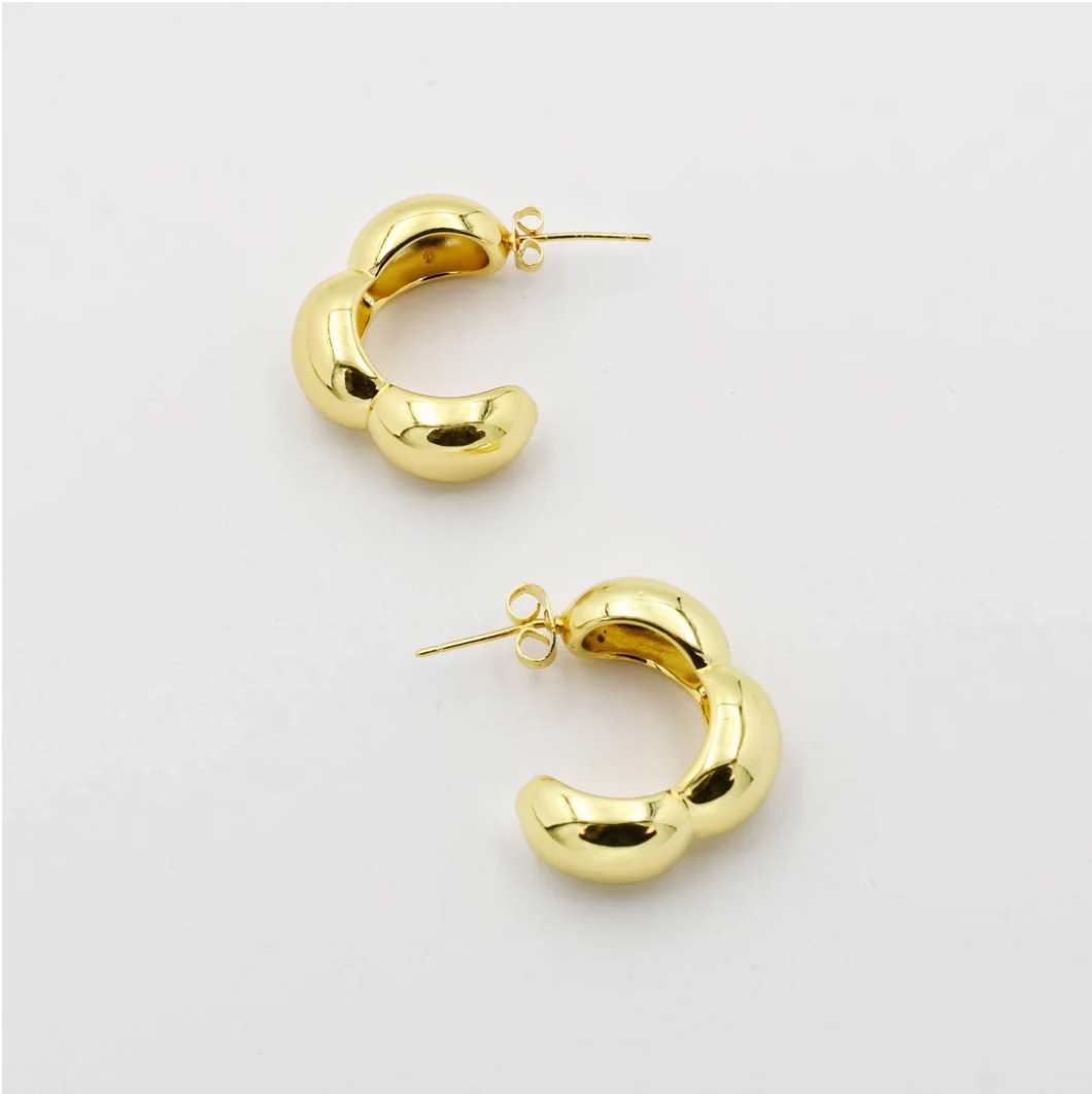 Lulus Gold Hoops