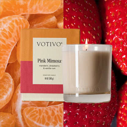 Signature Candle- Pink Mimosa