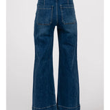 A Line Darted Jeans - Dark Wash - Elle Maxine