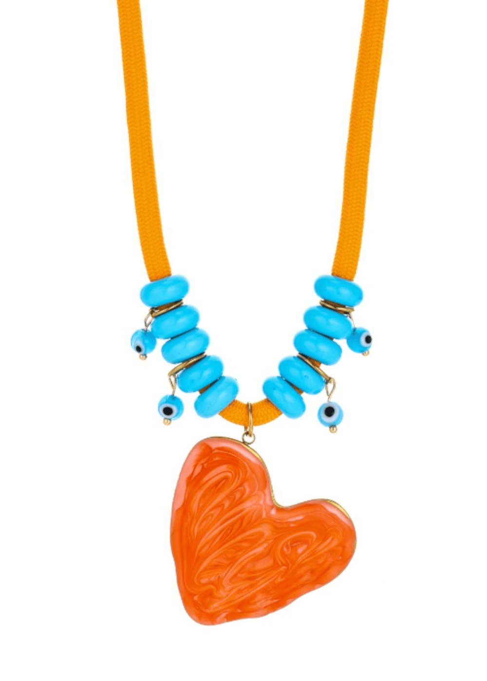 Abstract Heart Beaded Necklace - Elle Maxine