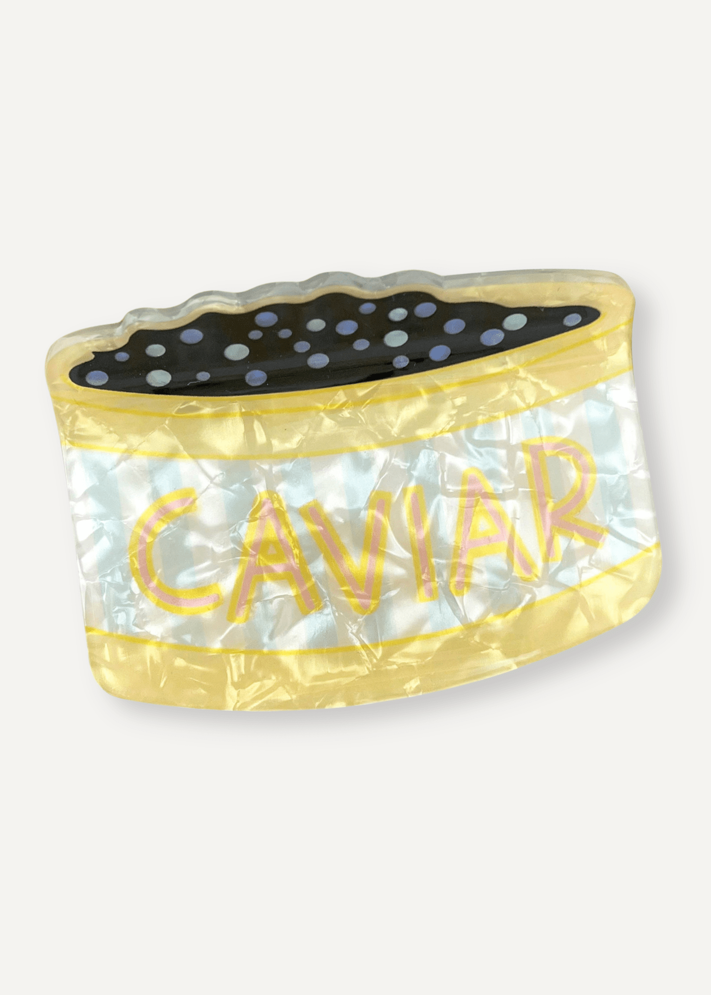 Acrylic Hair Clip - Caviar - Elle Maxine