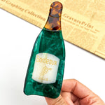Acrylic Hair Clip - Champagne - Elle Maxine