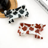Acrylic Hair Clip - Cow - Elle Maxine