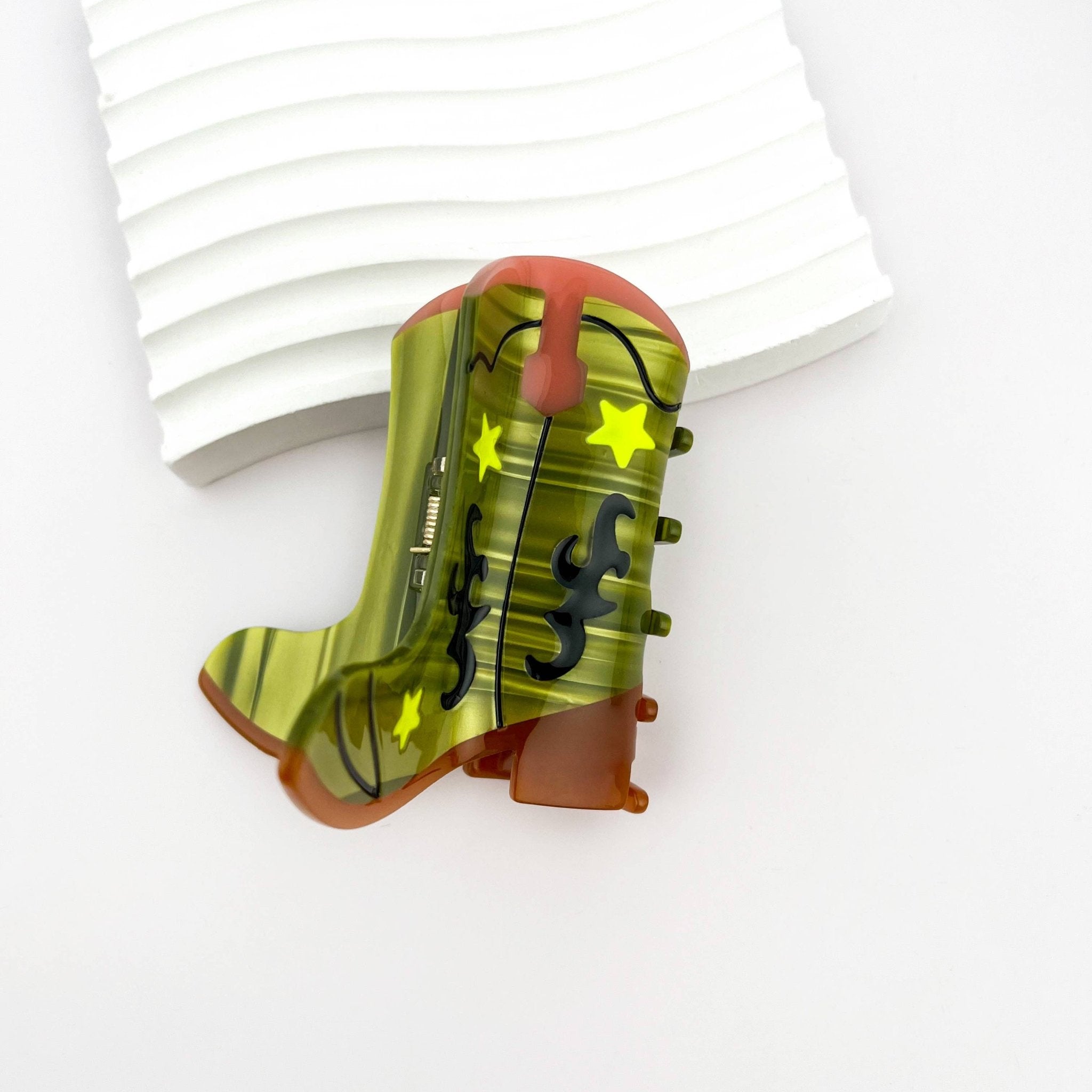 Acrylic Hair Clip - Cowboy Boot - Elle Maxine