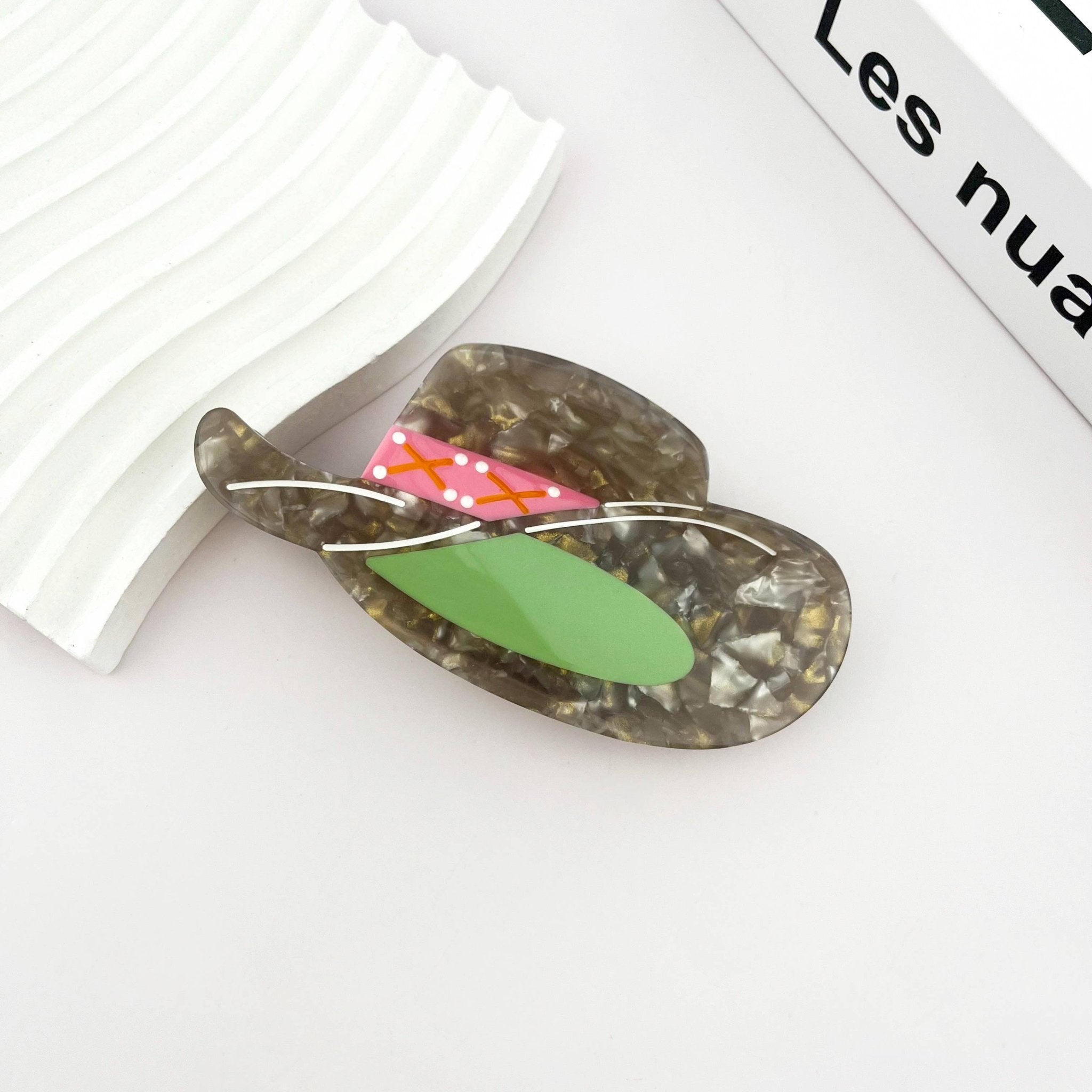 Acrylic Hair Clip - Cowboy Hat - Elle Maxine