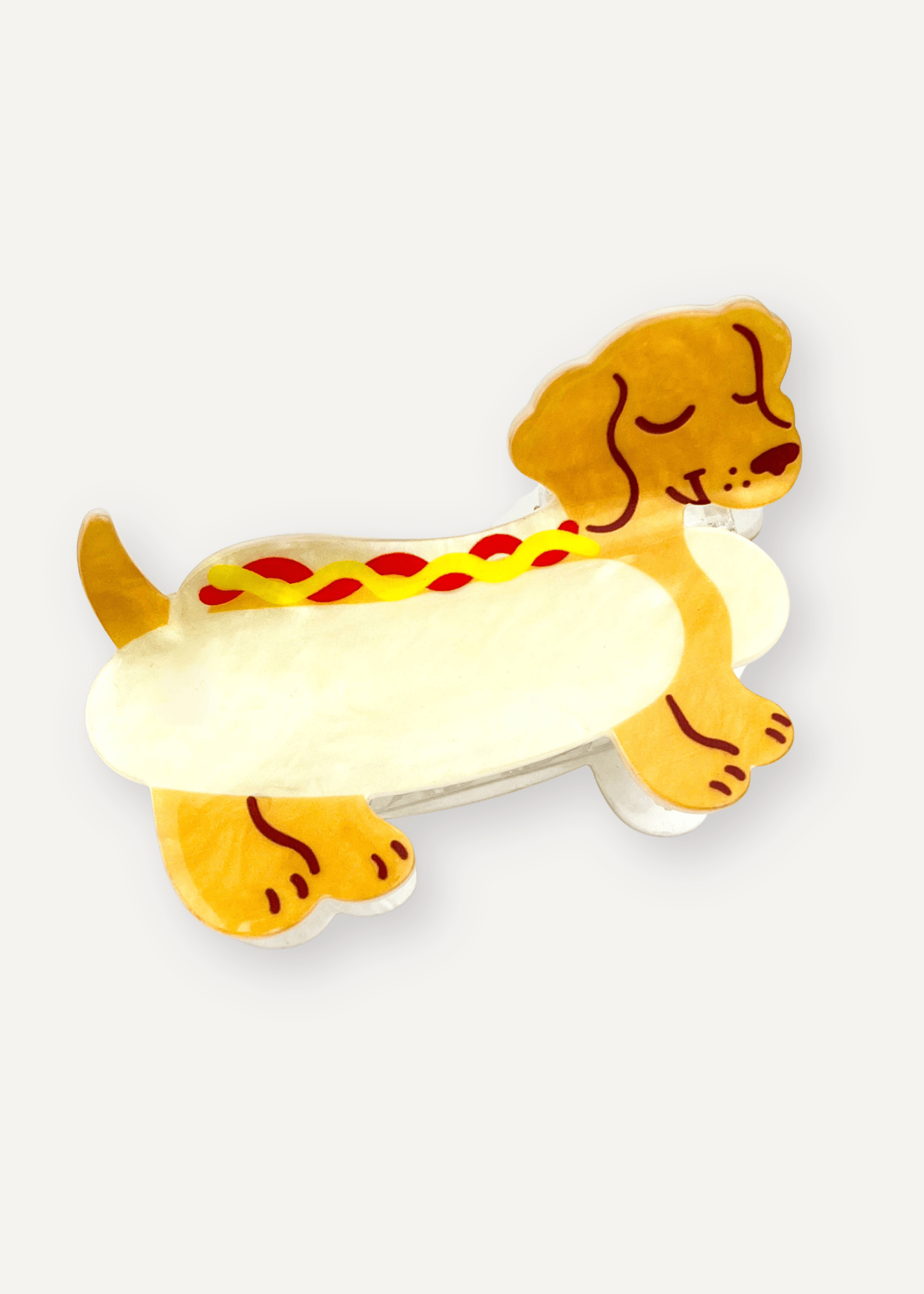 Acrylic Hair Clip - Hot Dog - Elle Maxine