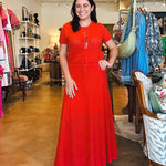Affoue Skirt - Rouge Red - Elle Maxine