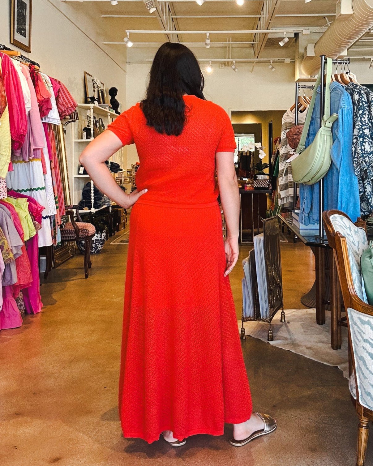 Affoue Skirt - Rouge Red - Elle Maxine