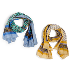 Al Fresco Block Printed Scarf - Elle Maxine