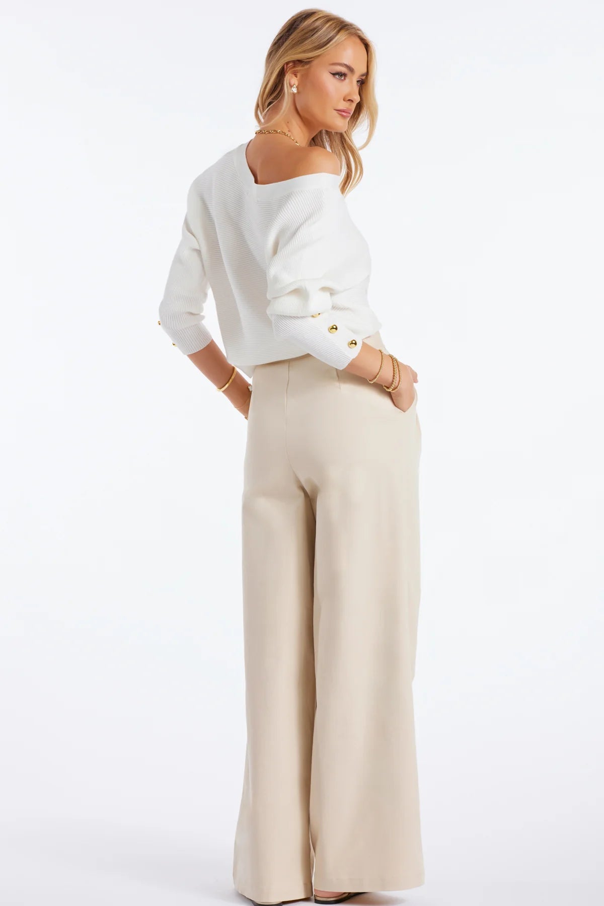 Alessandro Wide Leg Pant - Elle Maxine