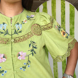 Alma Floral Embroidered Top - Elle Maxine