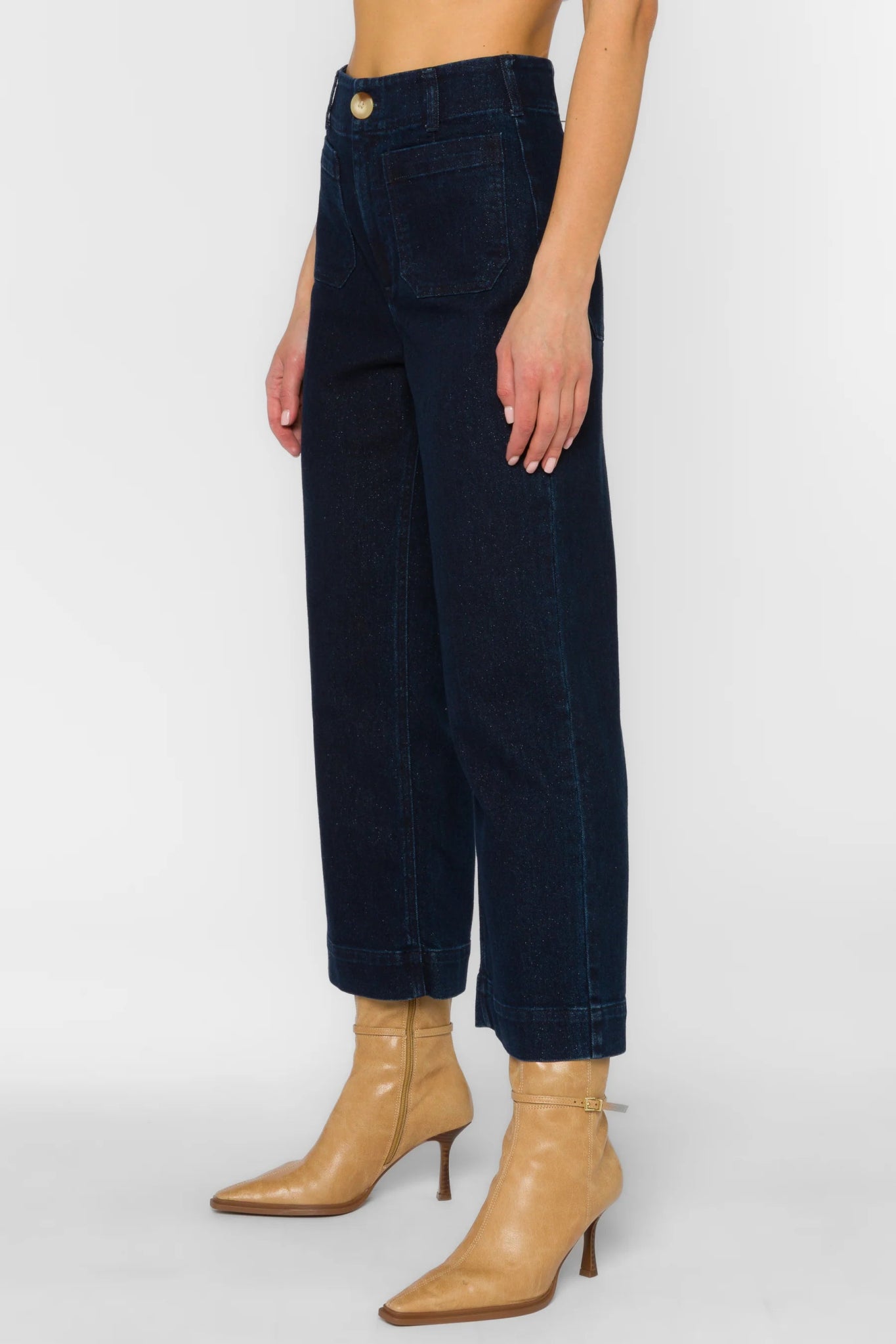 Alyx Lurex Pants - Denim - Elle Maxine