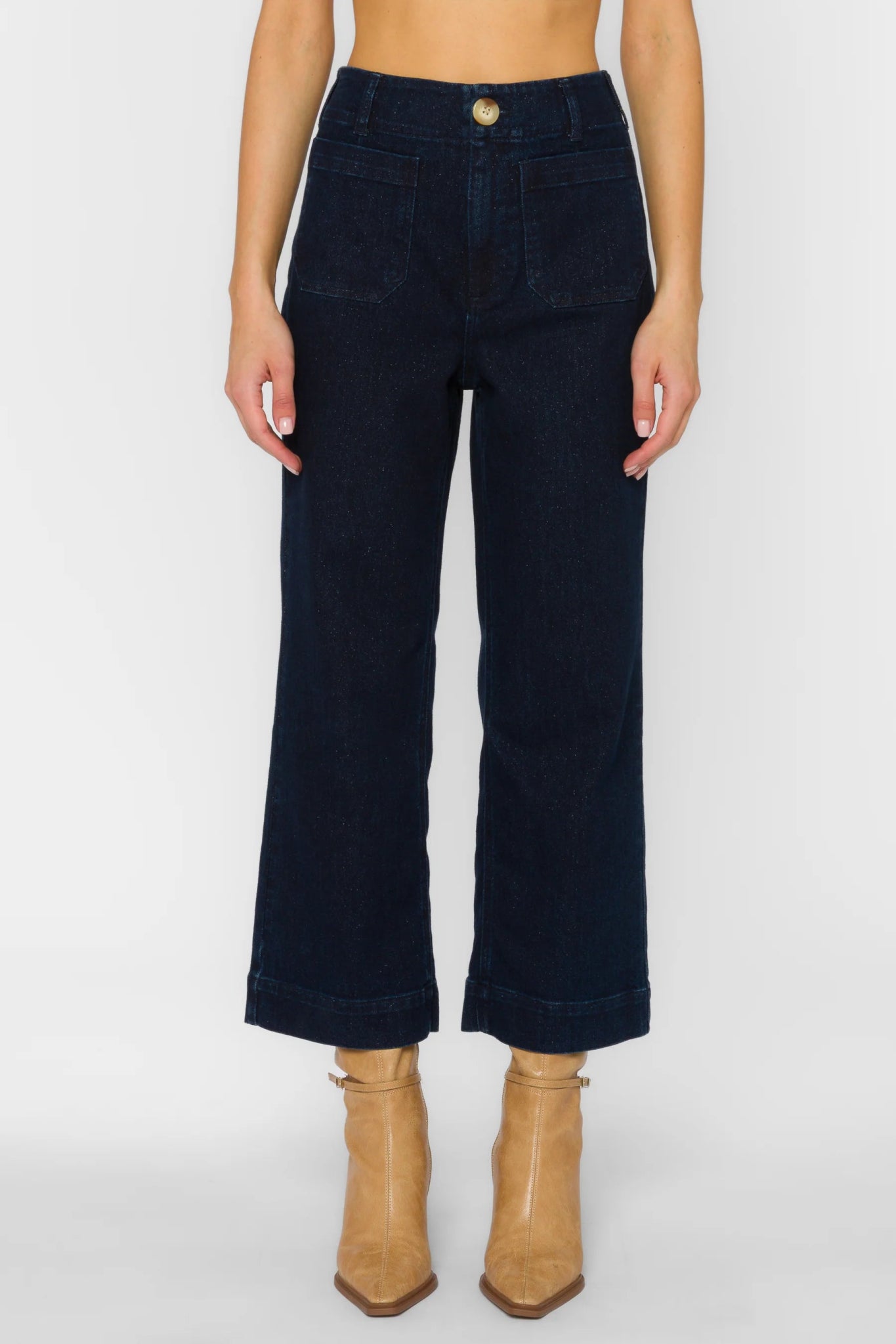 Alyx Lurex Pants - Denim - Elle Maxine