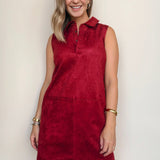 Amanda Suede Mini Dress - Elle Maxine