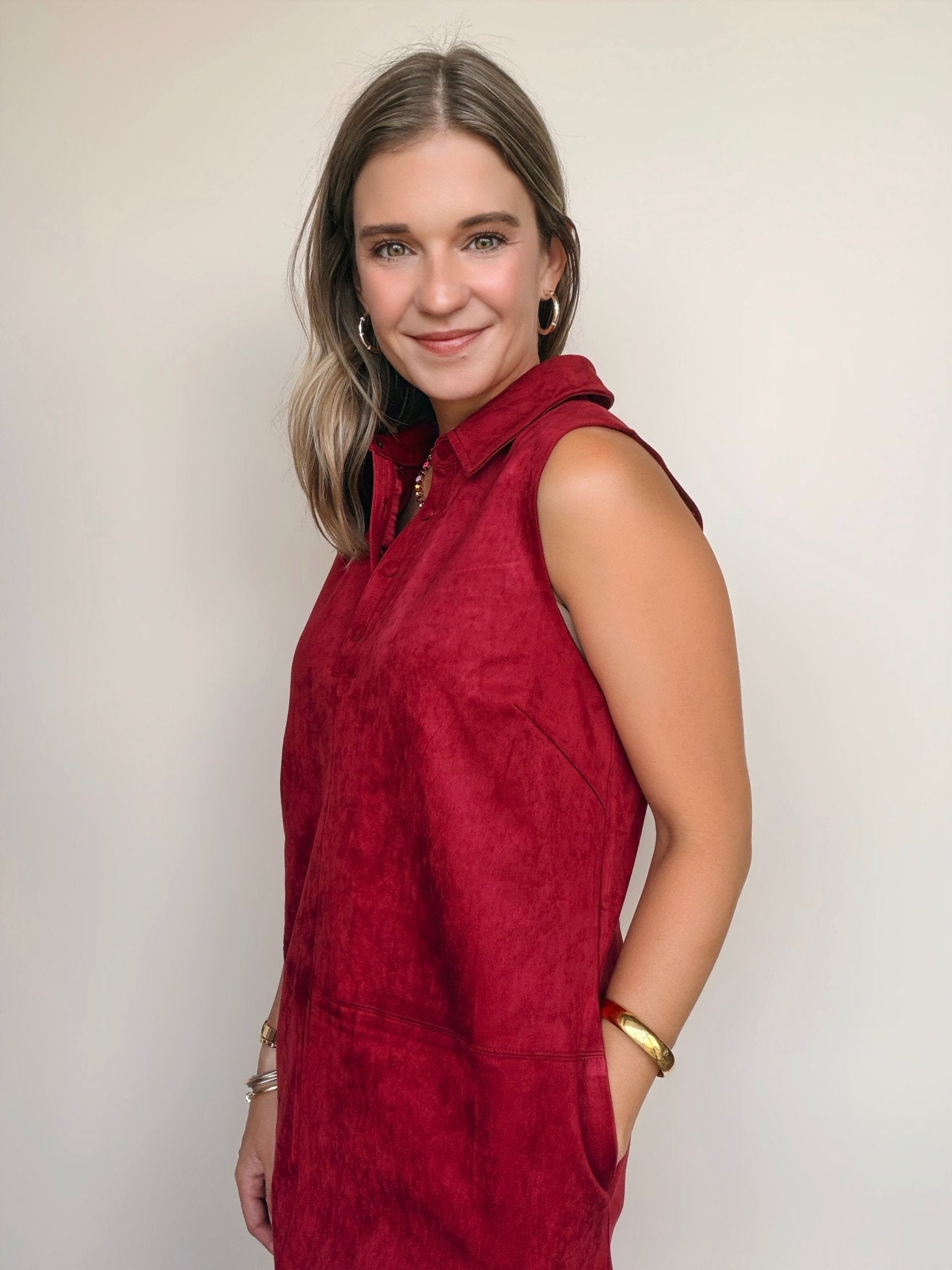 Amanda Suede Mini Dress - Elle Maxine