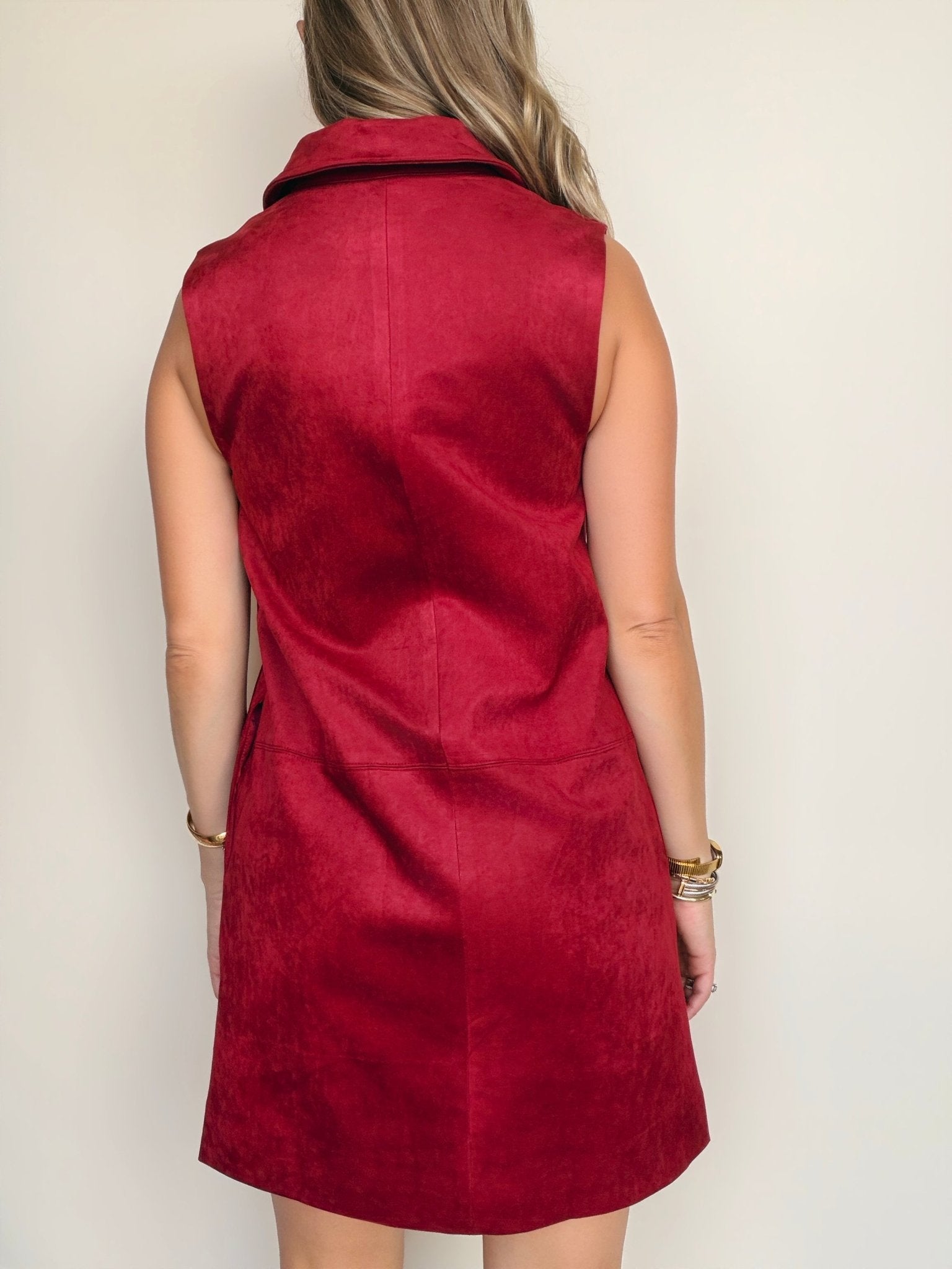 Amanda Suede Mini Dress - Elle Maxine