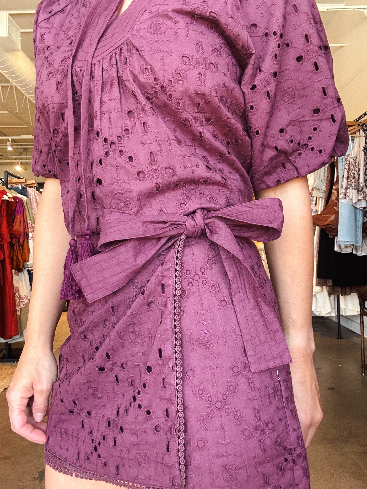 Amani Embroidered Eyelet Skort - Elle Maxine