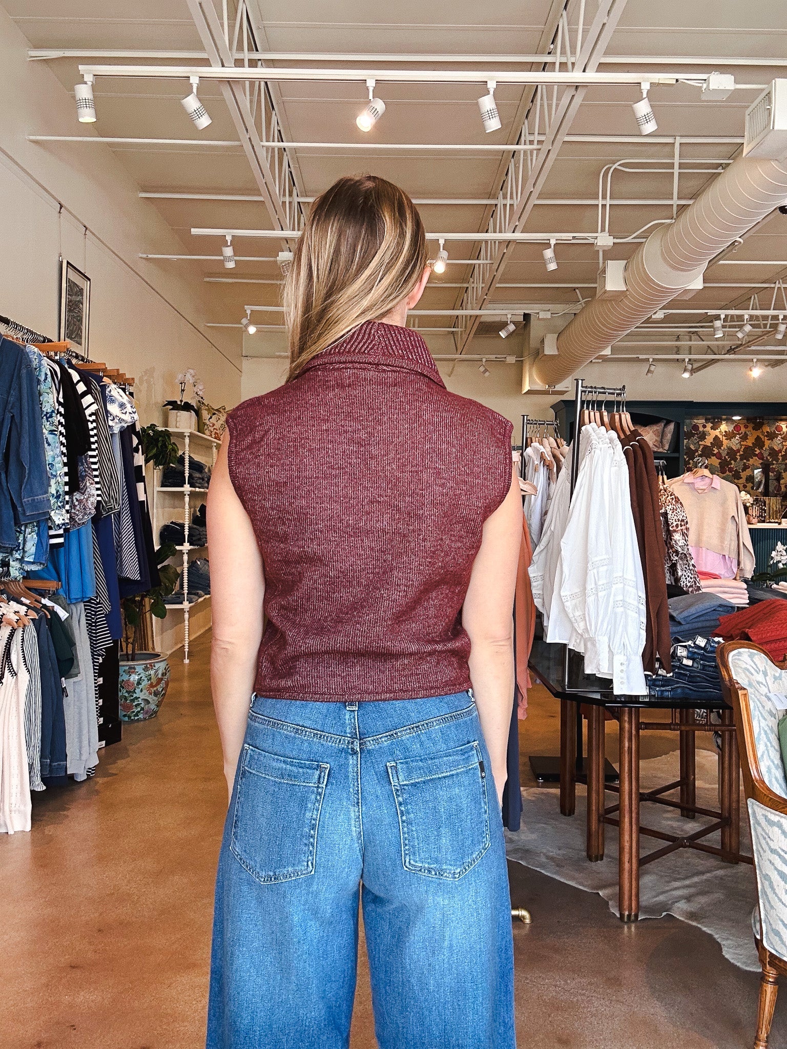 Amber Sweater Vest - Heritage - Elle Maxine