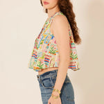 Amey Pleated Multi - Color Top - Elle Maxine