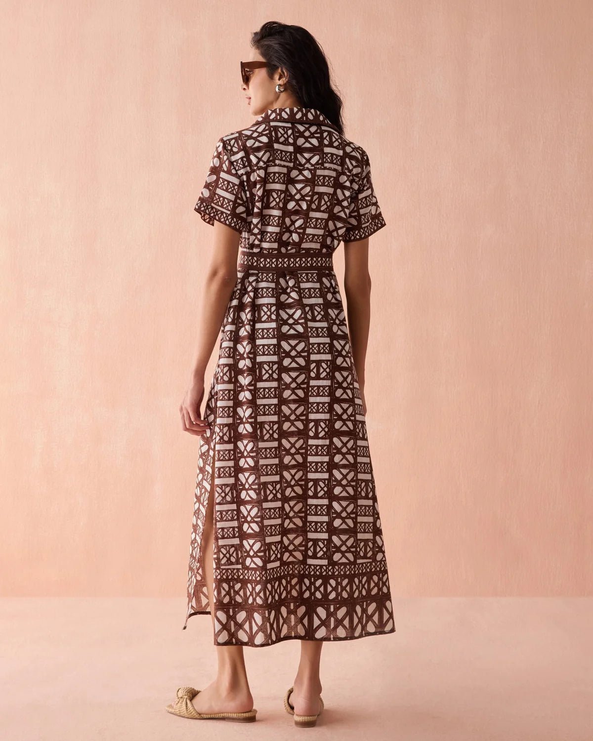 Amira Maxi Shirt Dress - Elle Maxine