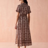 Amira Maxi Shirt Dress - Elle Maxine