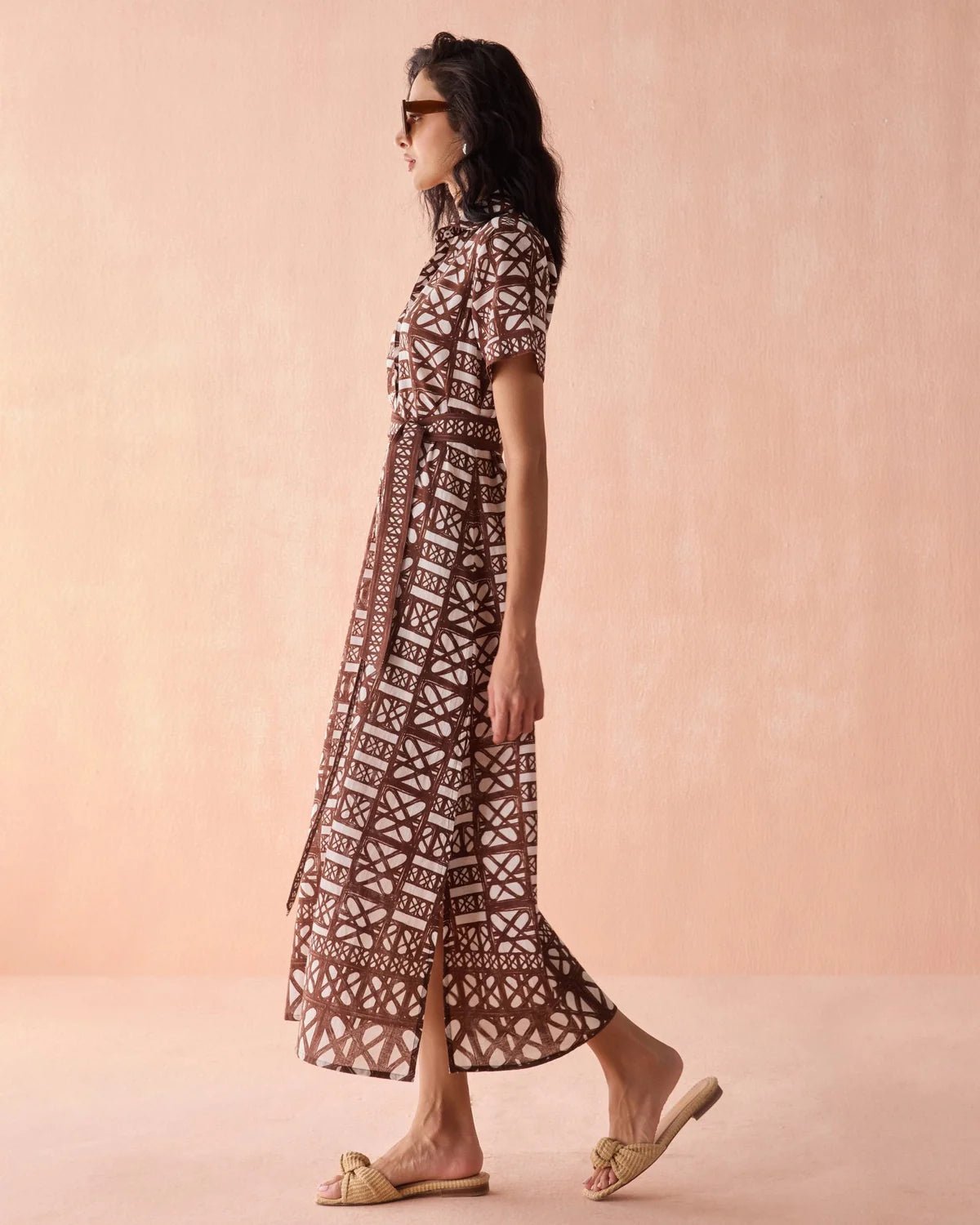 Amira Maxi Shirt Dress - Elle Maxine