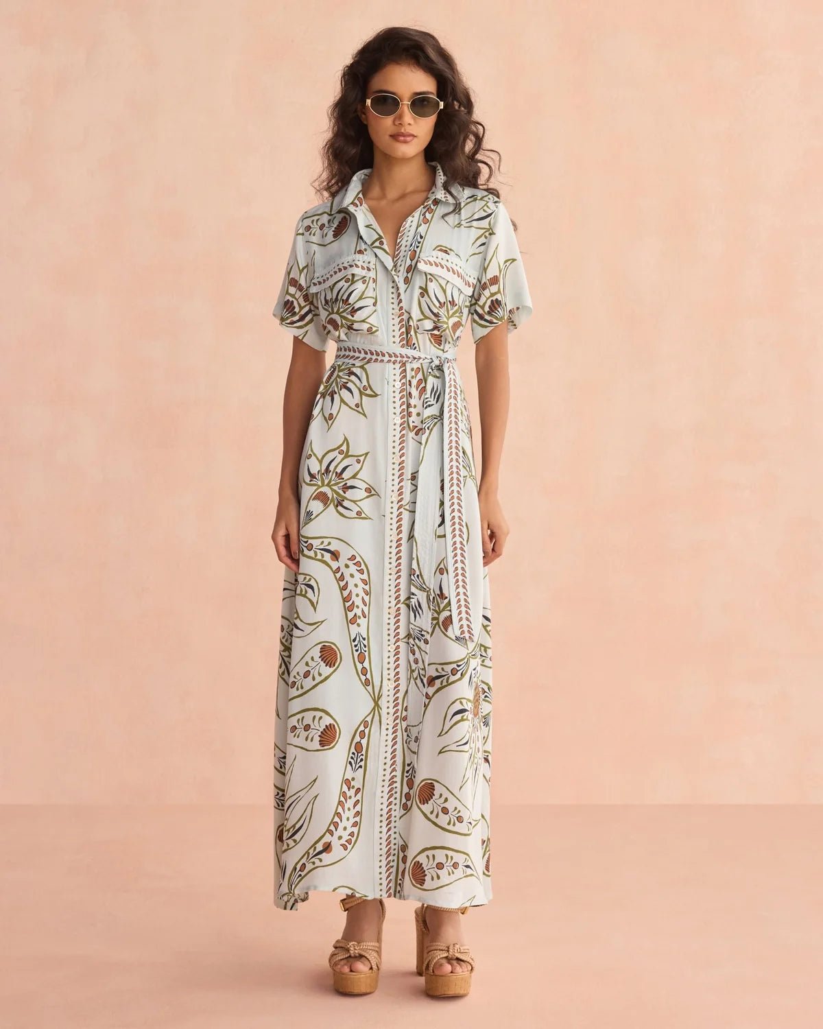 Amira Maxi Shirtdress - Elle Maxine