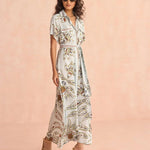 Amira Maxi Shirtdress - Elle Maxine