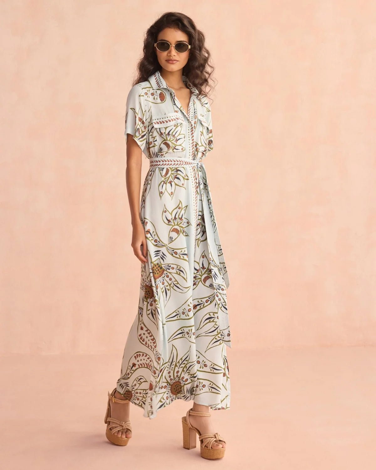 Amira Maxi Shirtdress - Elle Maxine